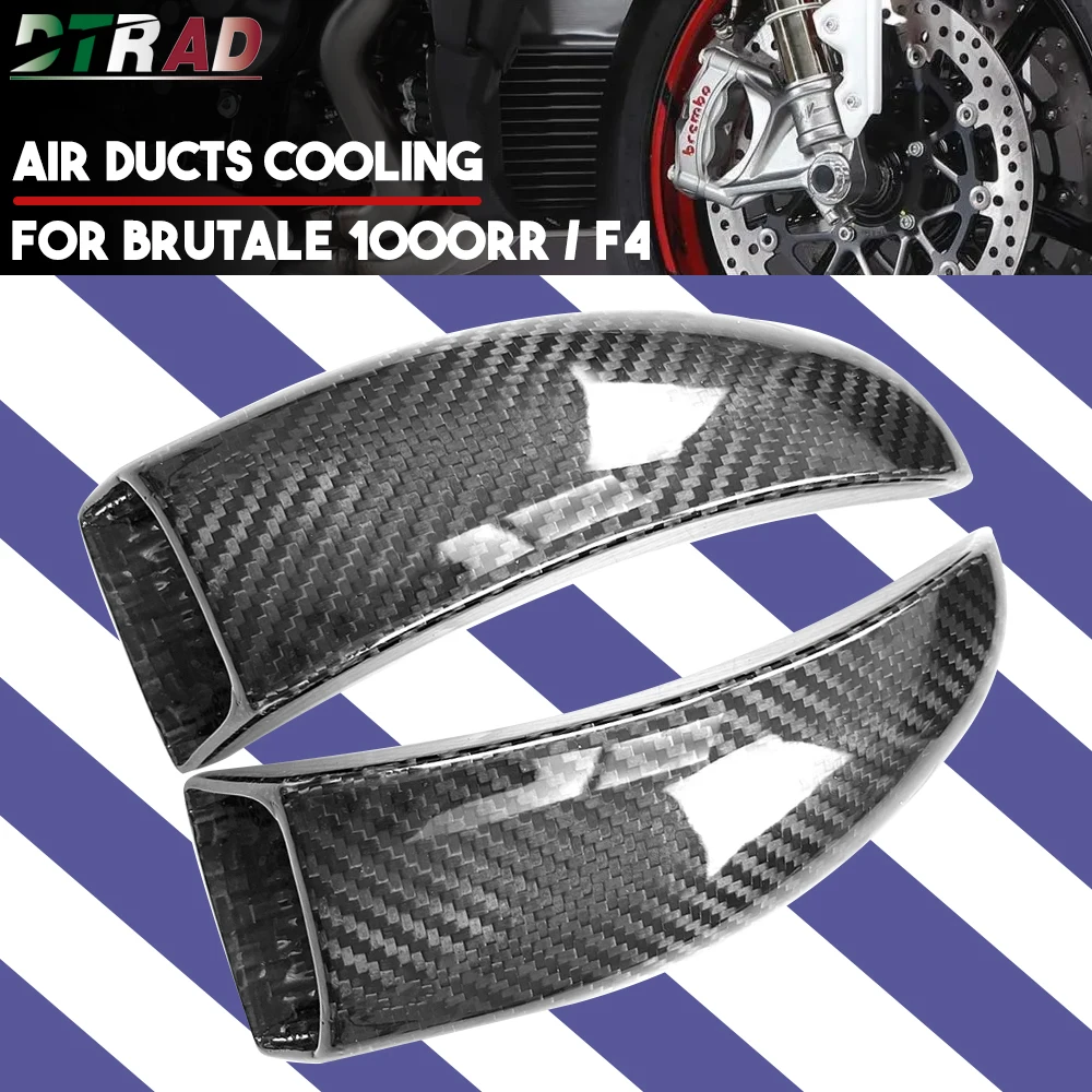 

Motorcycle Carbon Fiber Air Ducts Brake Caliper Radiator Cover For MV Agusta F4 RR RC / BRUTALE 1000RR / RUSH 1000 Accessories