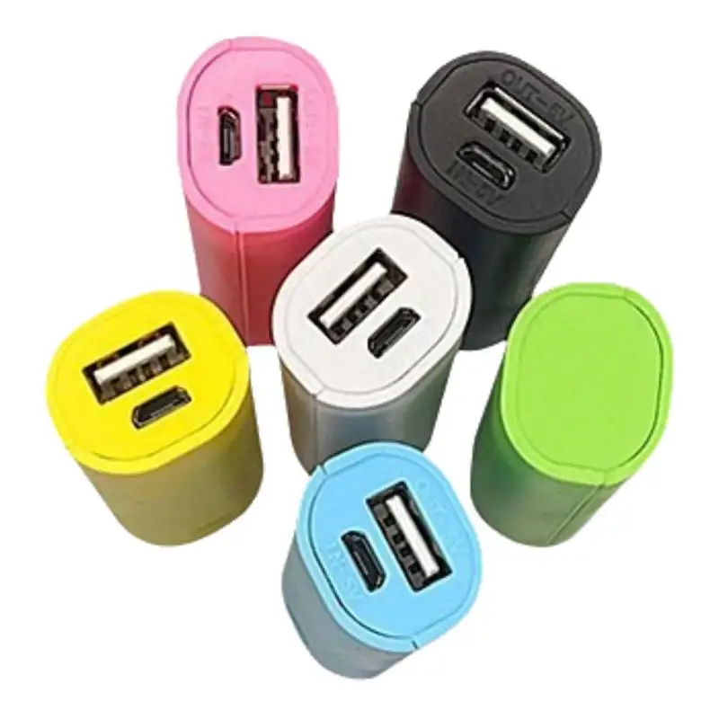 1Pcs Lightweight Mini Charging Box Portable 18650 Power Bank Shell 1 Section 18650 Battery Power Bank Case For Cellphone MP3 MP4