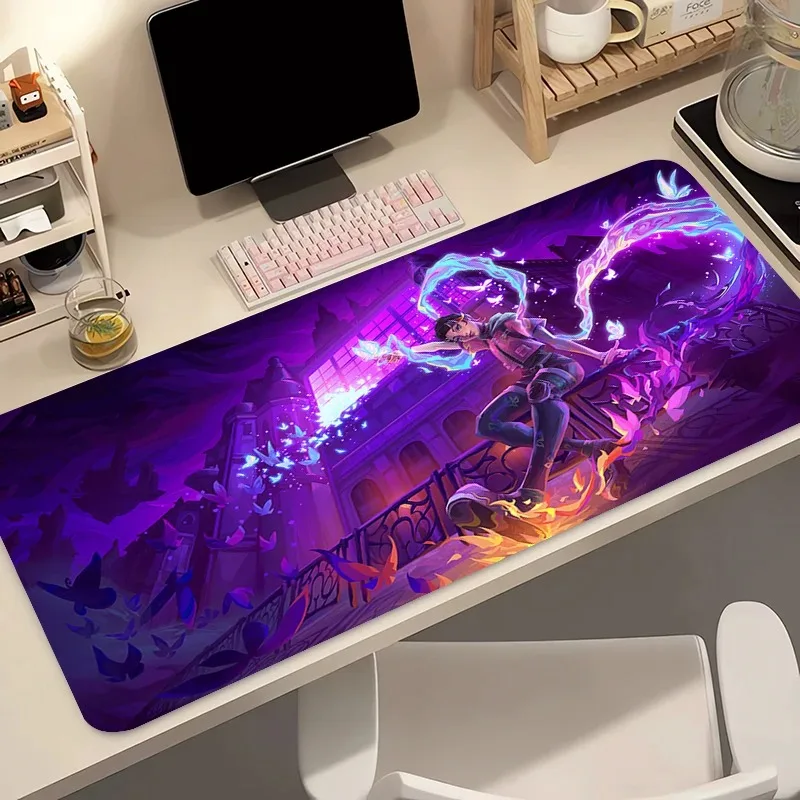 

Mouse Pad Gamer Computer Anime PC Valorant Clove Mousepad Varmilo Butterfly Logo Keyboard Pad Gaming Accessories Desk Mouse Mat