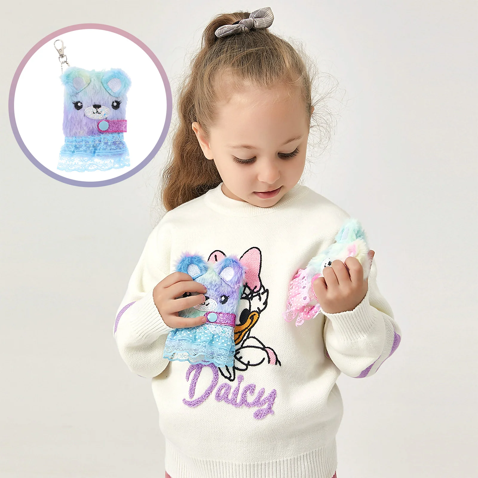 

Cat Plush Book Diary Children Notebook Girl Writing Animal Pattern Student Girls Paper