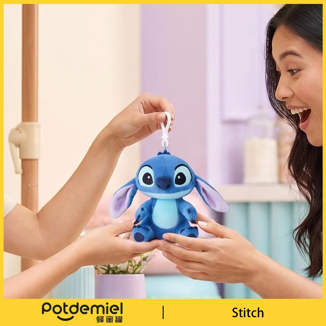 Potdemiel Disney Lilo Stitch Plush Character Keychain Classic Alien Doll Luggage Tag Party Favor Gift Backpack Charm Collectible