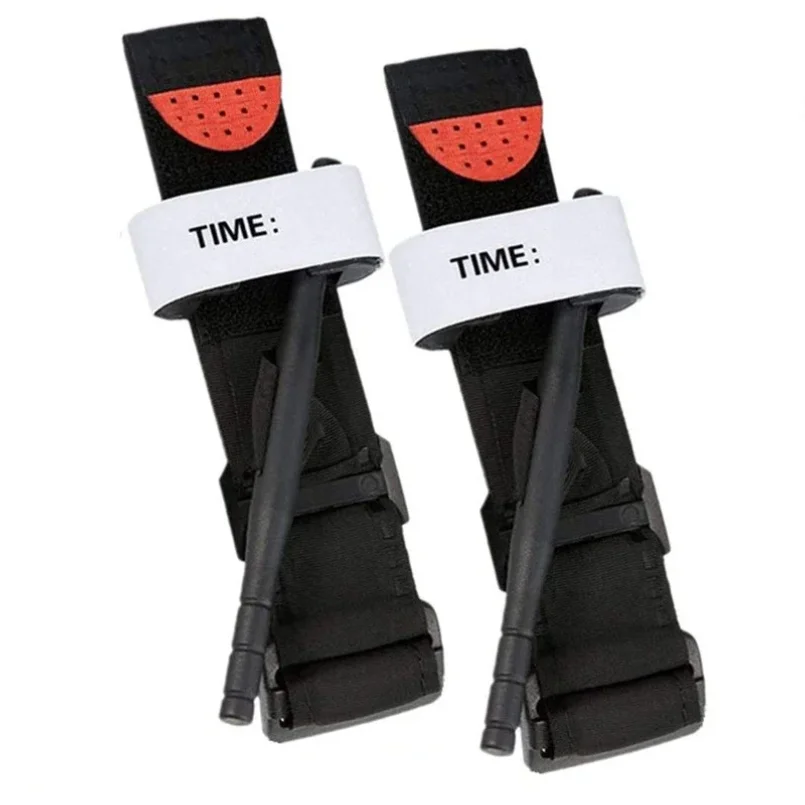 

Tactical Medical Tourniquet for Outdoor Exploration Combat Application Red Tip Medical Emergency Belt Aid