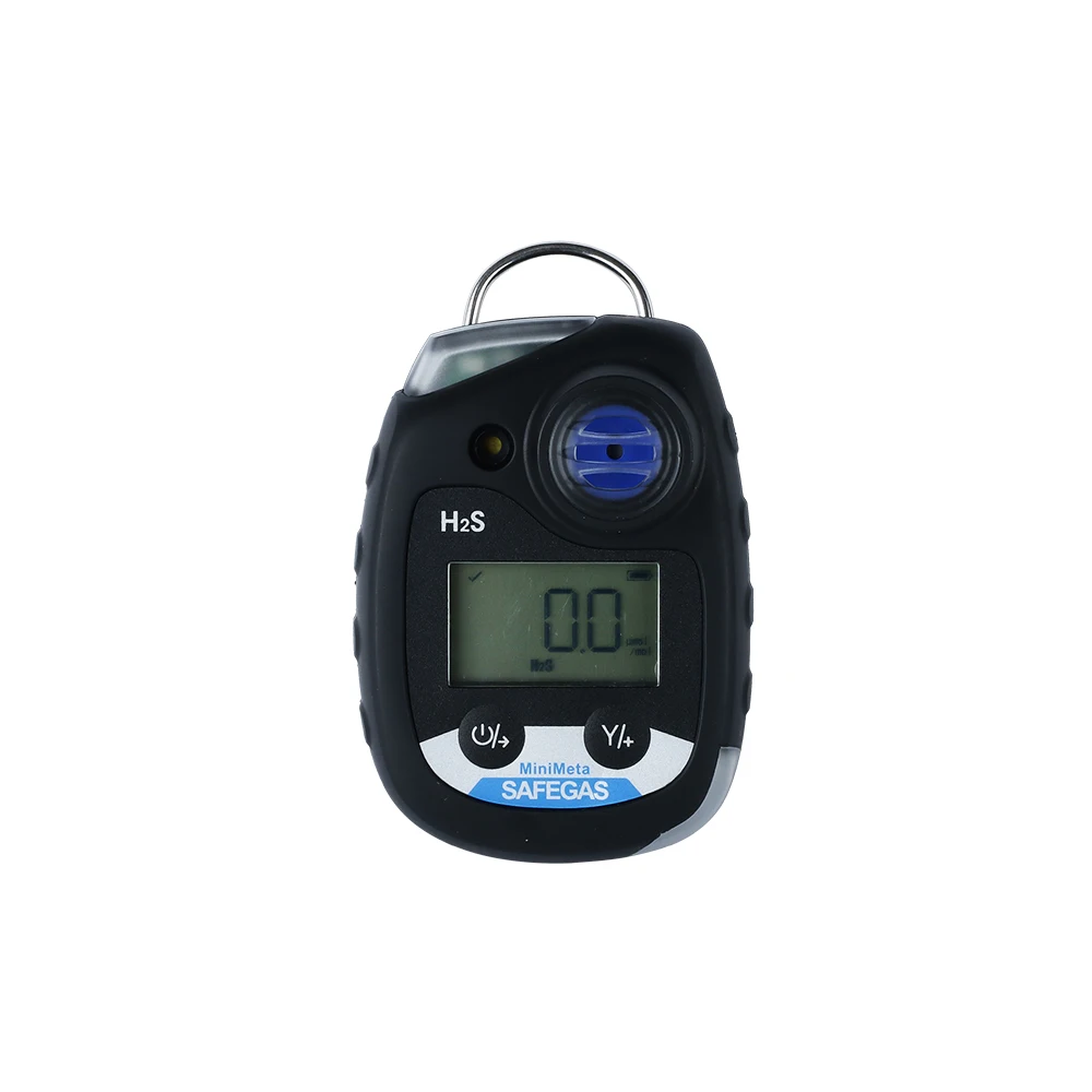Hot SellerSingle H2S Hydrogen Sulfide Gas Detector Mini Size 0-100PPM With Back Clip
