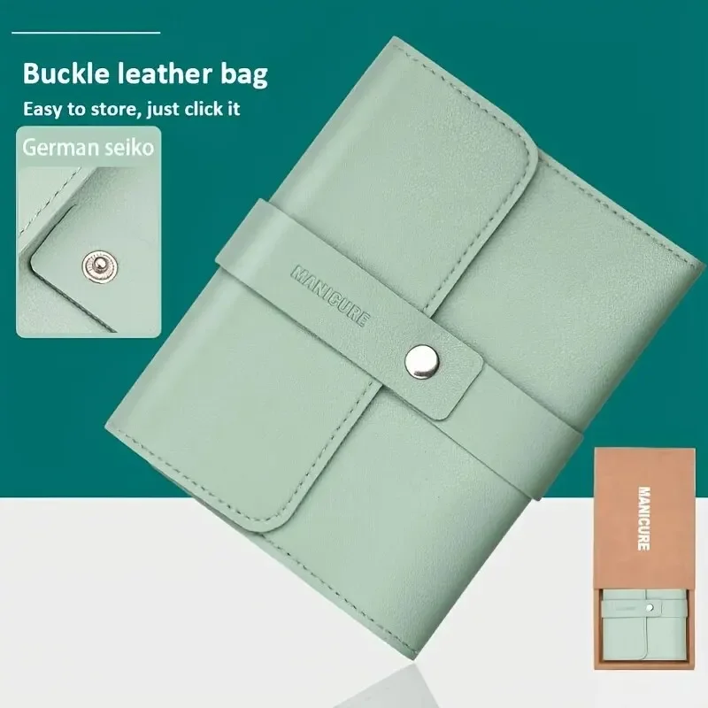 Ouriner 16pcs set Nail Cutter Set Stainless Steel Nail Clippers Set With Folding Bag Manicure Cutter Kits Scissors Tool