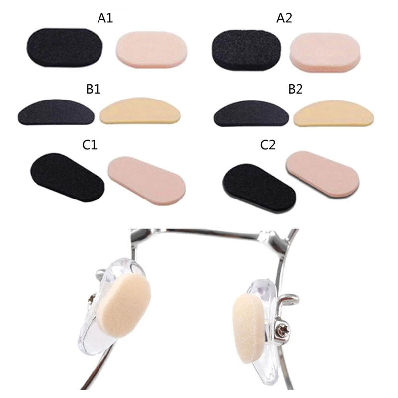 40Pcs Soft Foam Glasses Nose Pads Self Adhesive Eyeglass EVA Nose Pads Comfortable & Protect The Makeup