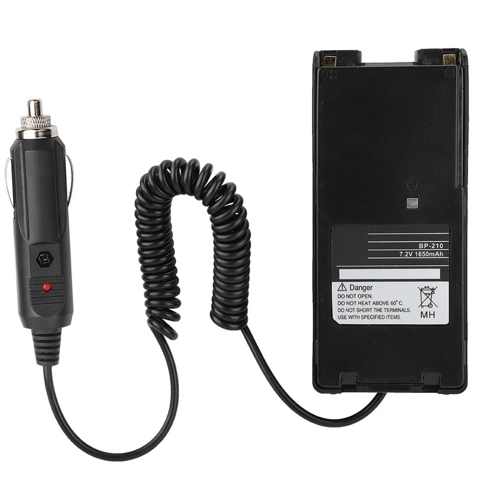 12V Car Charger Radio Battery Eliminator Adapter for ICOM IC V8 IC V82 IC A6 IC A24 IC F3GT
