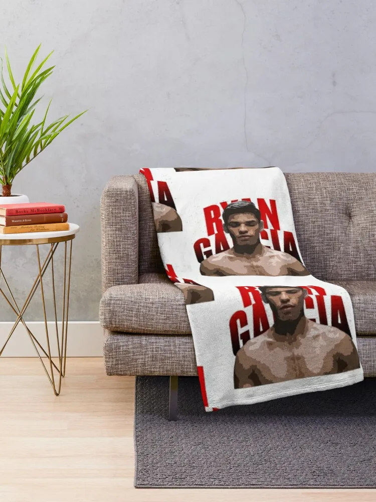 ryan_garcia_american_boxer_fan Throw Blanket Beach Blankets For Baby Blankets