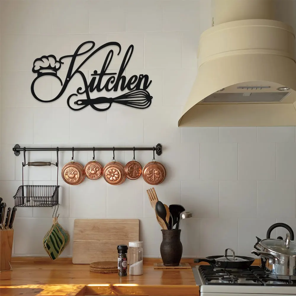 DDPNKL 1PC Küchenschild Wanddekoration, Metall Küchenschilder Wanddekoration Bauernhaus & Haus & Küche Wanddekoration Bauernhaus & Küche