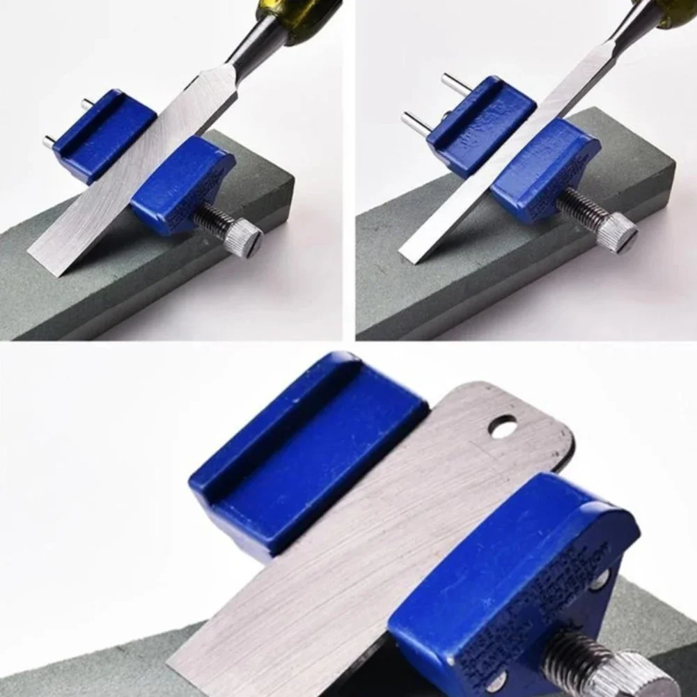 Sharpening Guide Tool for Metal Plane Irons and Wood Chisels with Adjustable Width to Maintain Consistent Angle
