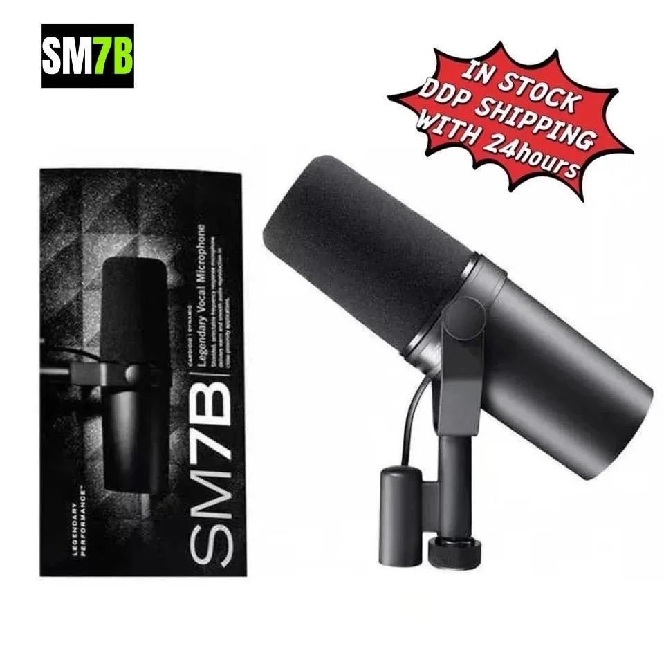 

SM7B Cardioid Studio Microphone Adjustable Frequency Response Recording Podcasting Vocal Dynamic Microphone SM7B