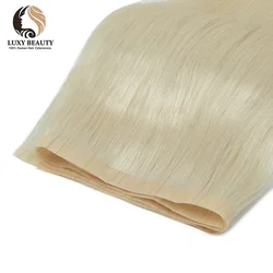 Straight Long PU Tape Weft Human Hair Extensions 12