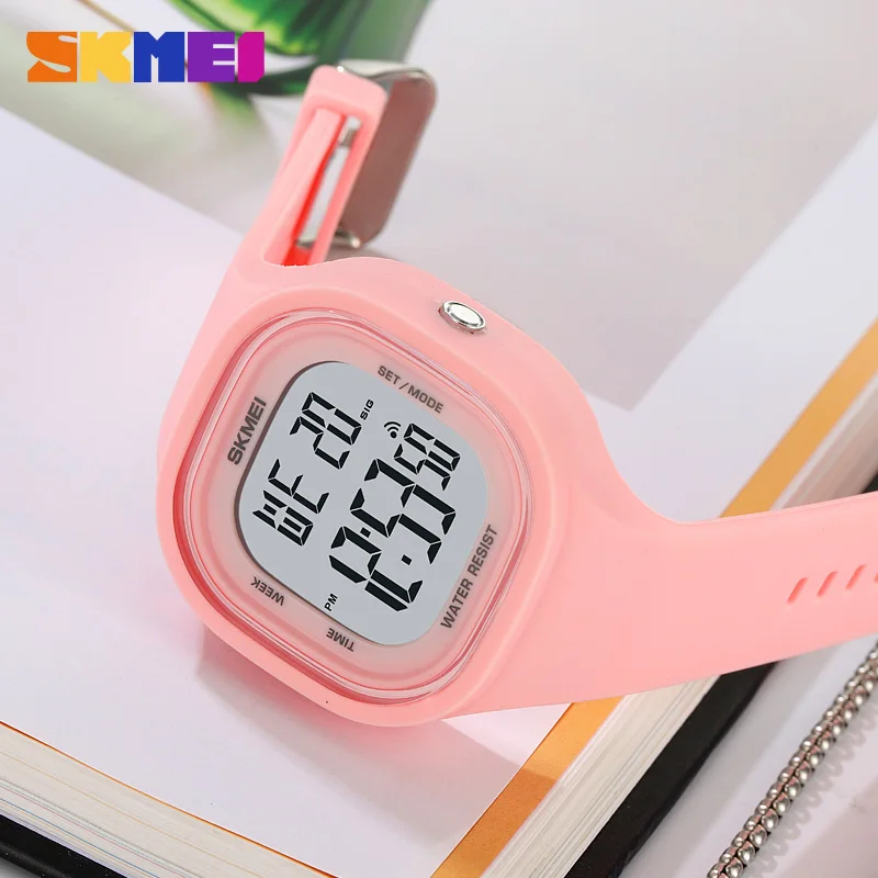 SKMEI Fashion 5Bar Waterproof Electronics Wristwatch For Teenager Boys and Girls Youth Vitality Stopwatch Digital Sports Watches