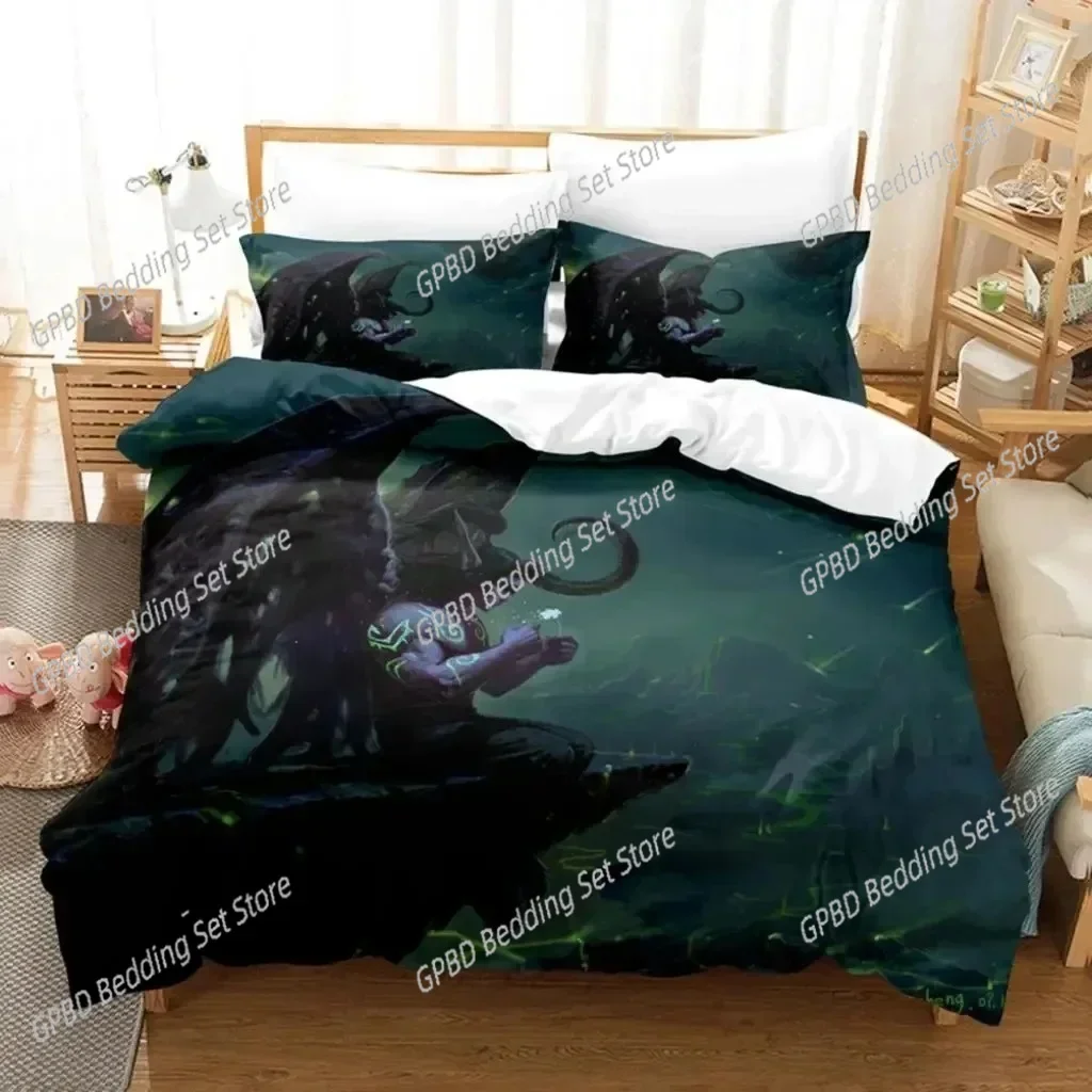 

3D Print Game World Warcraft Bedding Set Bedroom Soft Modern Bedspreads Comefortable Kids Duvet Cover Quilt Cover And Pillowcase