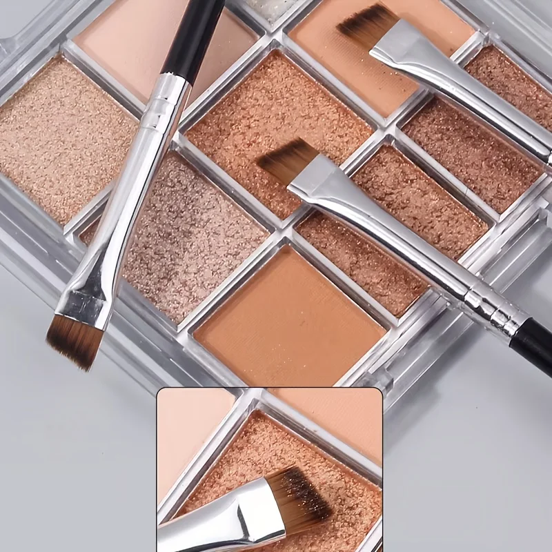 Angled Eyebrow Brush, Precision Makeup Tool for Eyeliner and Brow Contouring, Professional Makeup Brush