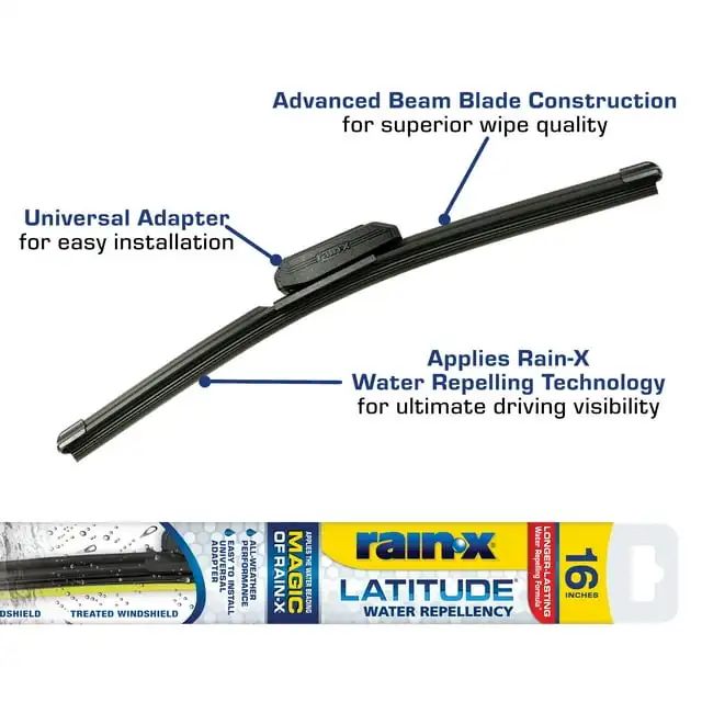 

Rain-X Latitude Water Repellency 16" 2-in-1 Windshield Wiper Blade