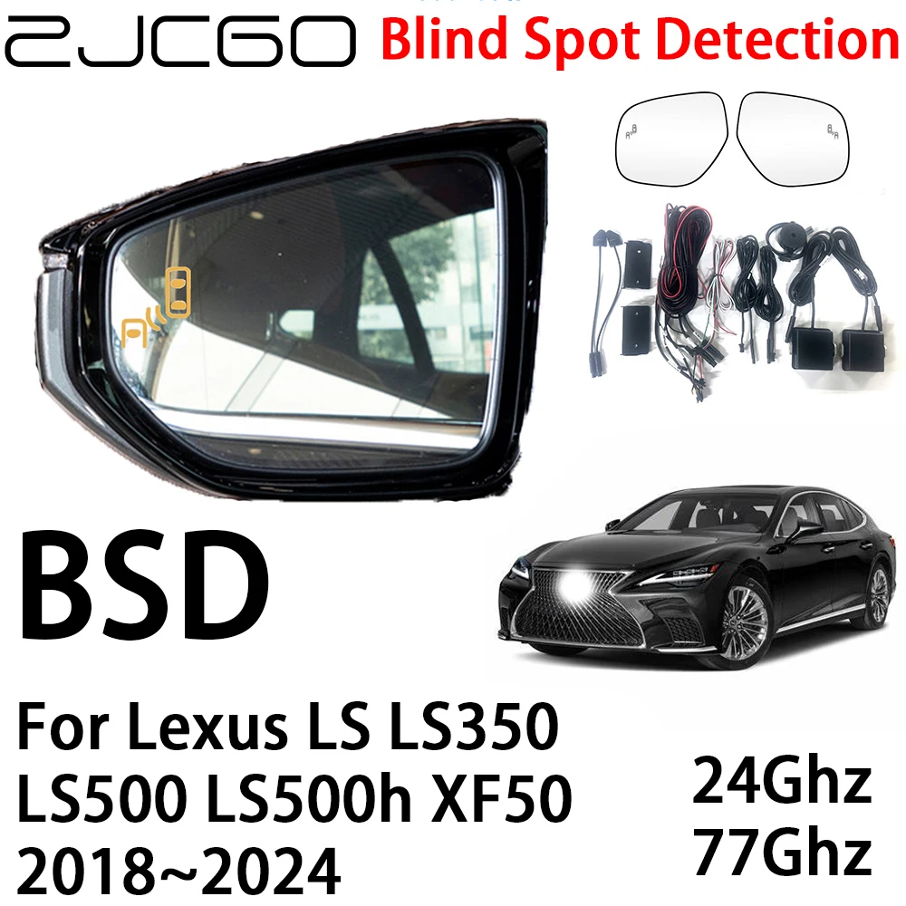 ZJCGO Car BSD Radar Warning System Blind Spot Detection Safety Driving Alert for Lexus LS LS350 LS500 LS500h XF50 2018~2024