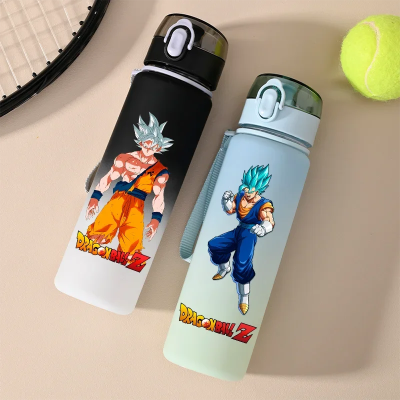 Dragon Ball 550ml Large Capacity Water Bottle Outdoor Sports Portable Childrens Drinking Water Cup Holiday Gifts Son Goku Saiyan