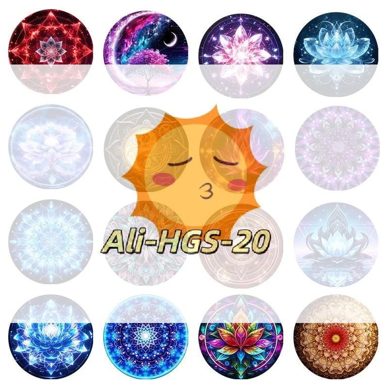 

16 Patterns Decorative Lamp Projection Moon Mandala Cherry Blossom Night Light USB Recharge Home and Party Colorful Illumination