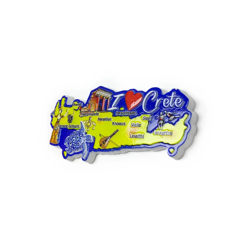 مغناطيس ثلاجة كريت ثلاثي الأبعاد من الراتنج - مغناطيس ديكور للغرفة والمنزل، مغناطيس قوي لطيف للثلاجة