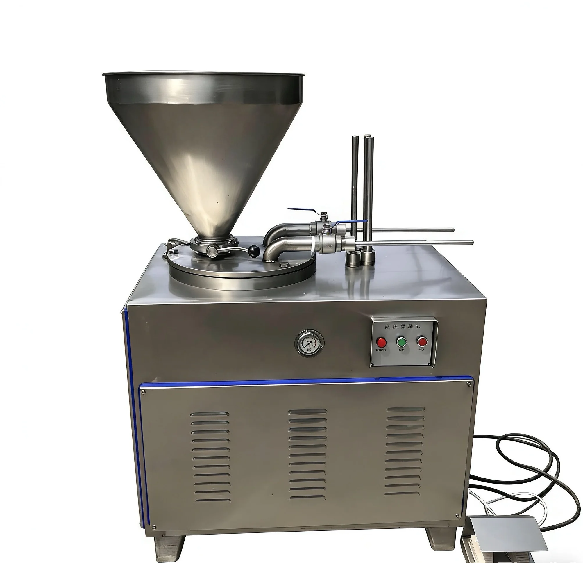 Stainless Steel Hydraulic Enema Machine 50L Hydraulic Fully Automated Sausage Filler Make Stuffer