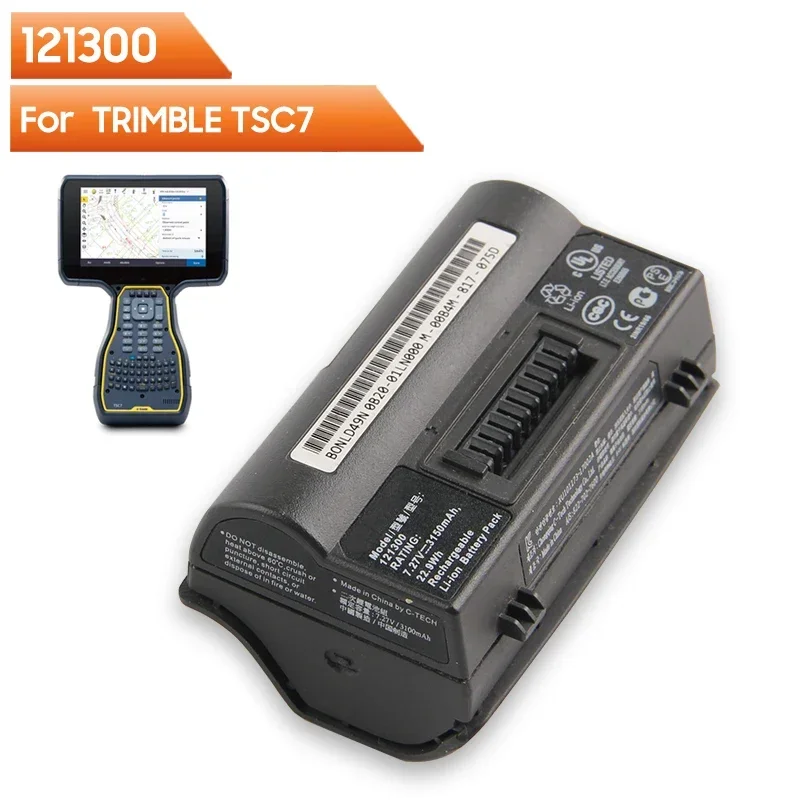 3150mAh Rechargeable Li-ion Battery Pack 121300 121320 For TRIMBLE TSC7 822-702-7600 Controller