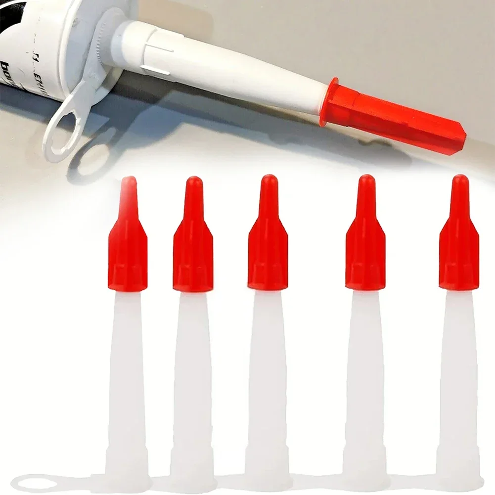 Caulking Nozzles Universal Caulking Gun Nozzles Silicone Tube Nozzle Cap Replacement Tips Caulk With Red Nozzle Cartridge