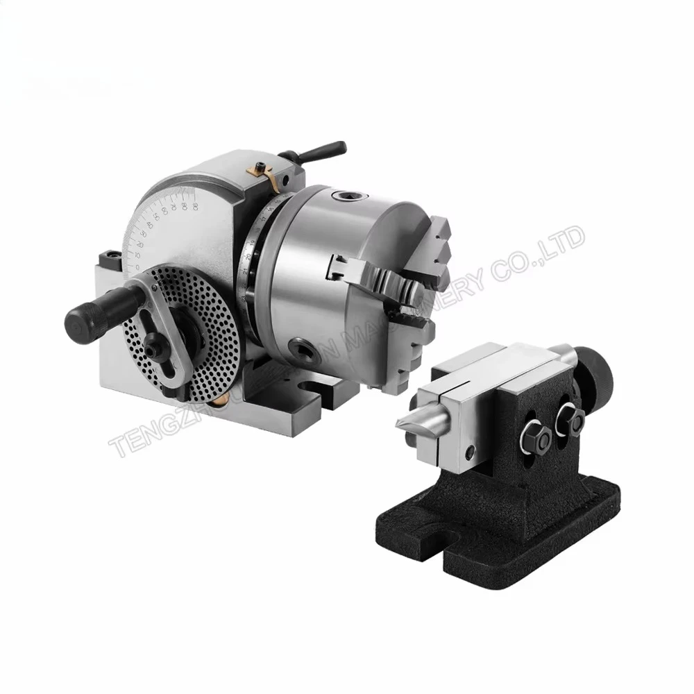 Chuck tailstock placa divisória cabeça divisória BS-1-6 cabeça divisória semi-universal fresadora 3 mandíbulas
