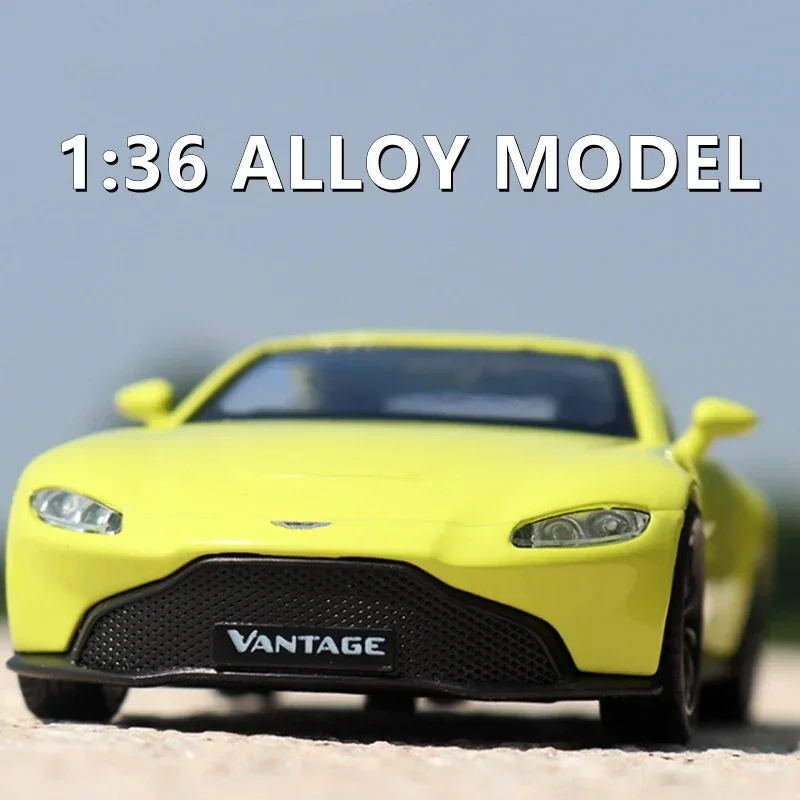 

Масштаб 1:36, модель автомобиля из сплава Aston Martin Vantage, литая под давлением машина, игрушки для мальчиков, подарок на день рождения, коллекция автомобилей