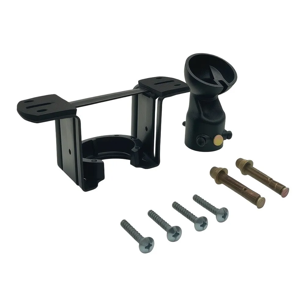 Black White Steel Arched Sloped Ceiling Fan Mounting Bracket With Angled Hanging Ball For Vaulted Ceiling Up To 45 Degrees