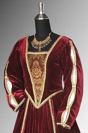 Historische Renaissance Tudor Rood Fluwelen Jurk Set Tudor Koningin Kostuum Theater Baljurk Vrouwen Vintage Re-enactment Jurk