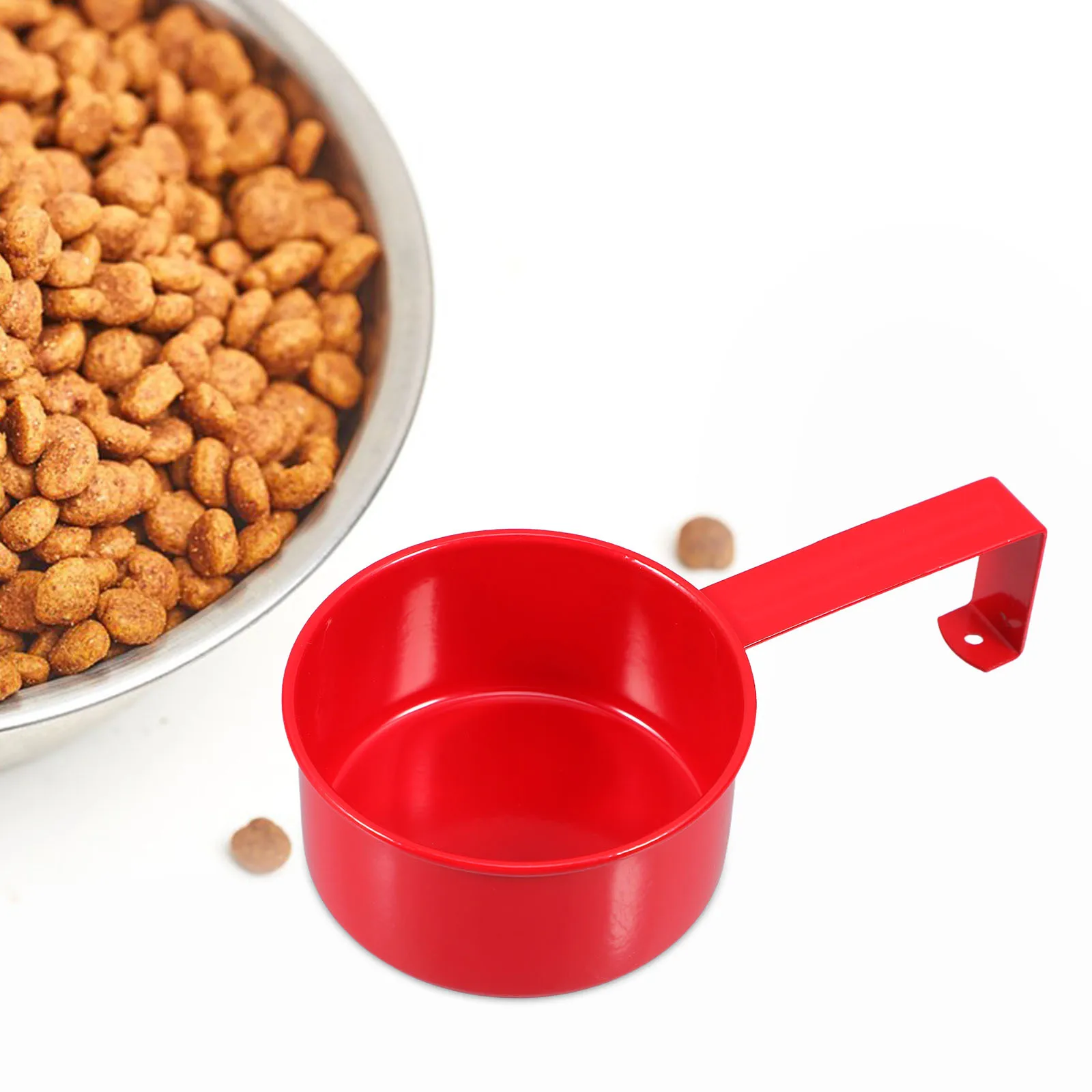 

Multifunctional Iron Hanging Scoop for Rice Pet Food Laundry Powder Kitchen Storage Space Saver Rice Ladle Scoops for Dry Goods