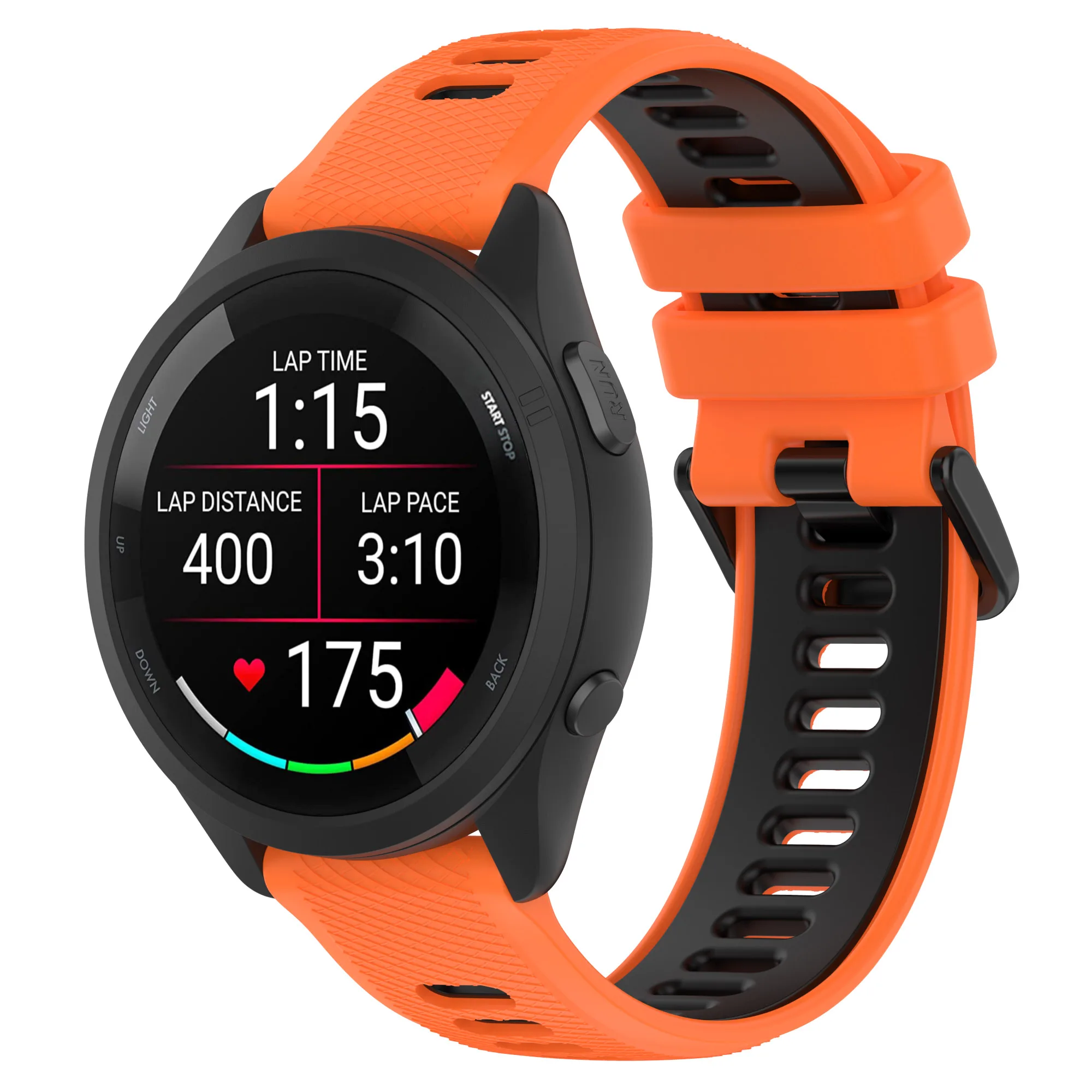 Cinturino in silicone per Garmin Forerunner 265 cinturino originale per cinturino per Garmin Forerunner 255 cinturino di ricambio per orologio Correa