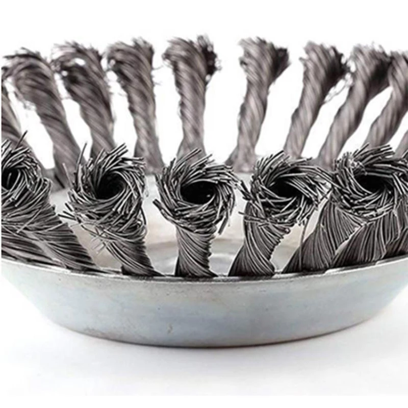 6 8 10 Inch Steel Wire Wheel Brush for Weeding Rust Removal Polishing Wall Remove Moss Rust Resistant Durable Garden Power Tool