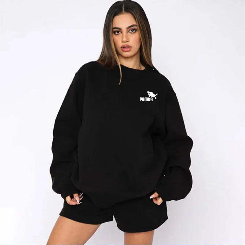 New Woman Clothing Comfortable Sweatshirts Round Neck Hoodie Loose Tops Versatile Casual Simplicity High Quality Daily Hot Sales