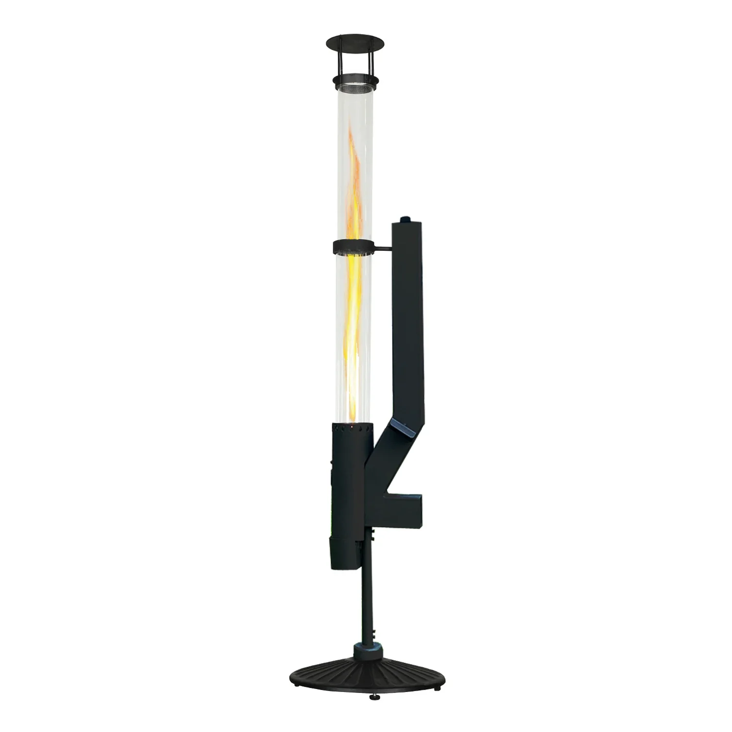 OPS1006A-estufa de pellets de cohete para acampar al aire libre, moderna, sin potencia, alimentación automática, calentador de pellets para Patio