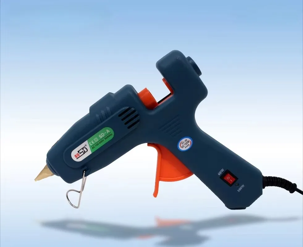 

60-100 Вт двойной мощности термоклеевой пистолет SD-A ручной плоский вставной большой промышленный бытовой клеевой пистолет