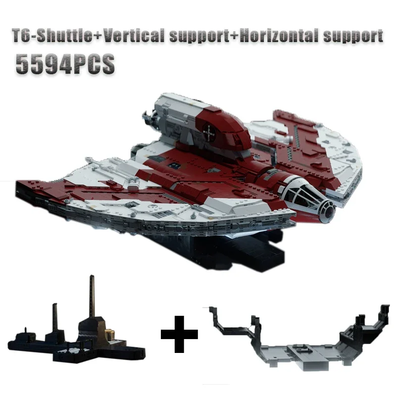 2023 NEW 5124PCS T6-Shuttle-UCCS STYLE-WITH STAND Model Building Kit Block Self-locking Bricks Birthday Christmas Gift