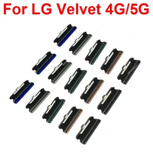 Bilashmart Power Volume Side Buttons LG Velvet Velvet 5G LM G900 LM G910 Volume Power Small Side Keys Repair Parts