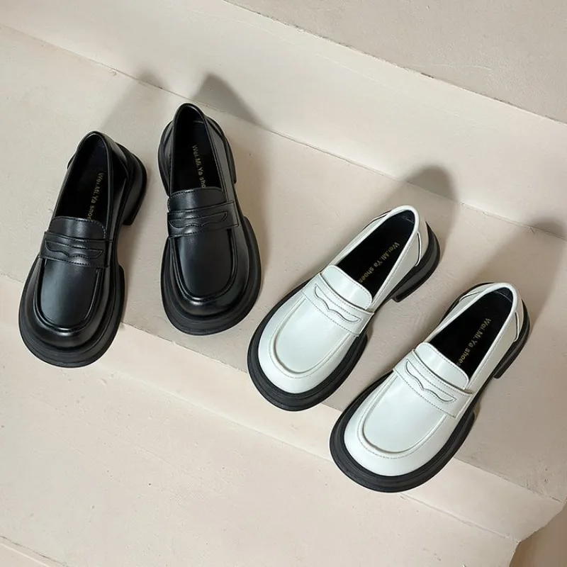 Oxford Shoes-Chaussures à enfiler pour femmes, escarpins à enfiler, derby de rencontre, mocassins décontractés, chaussures de fête pour dames, nouvelle irritation