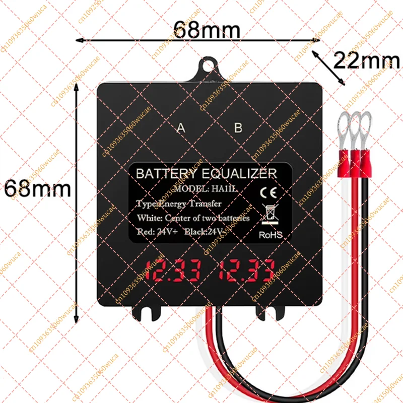CJSD 24V Intelligent Battery Equalizer & Balancer for Lead-Acid/Lithium (2x12V)