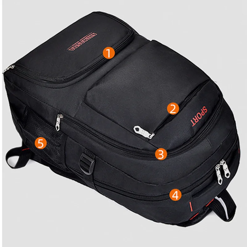 Men's Waterproof New Casual Laptop Backpacks Large Capacity Teenagers Schoolbags Travel Sports School Bags Pack For Male Female