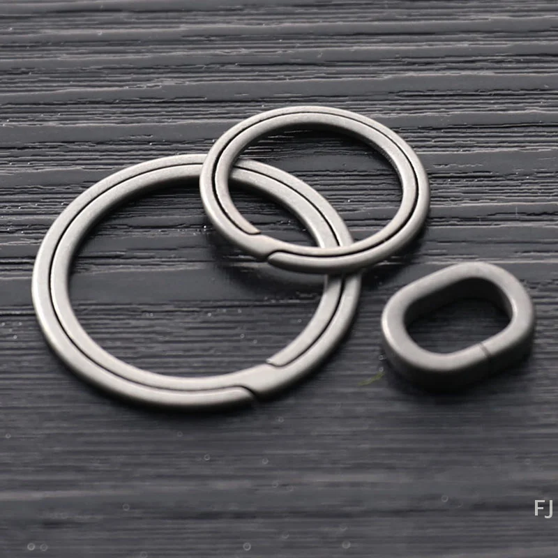 

[YU]Titanium Alloy Lightweight Key Rings Keychains Buckle Pendant Men's Car Keychain DIY Jewelry Making Accessories Findings