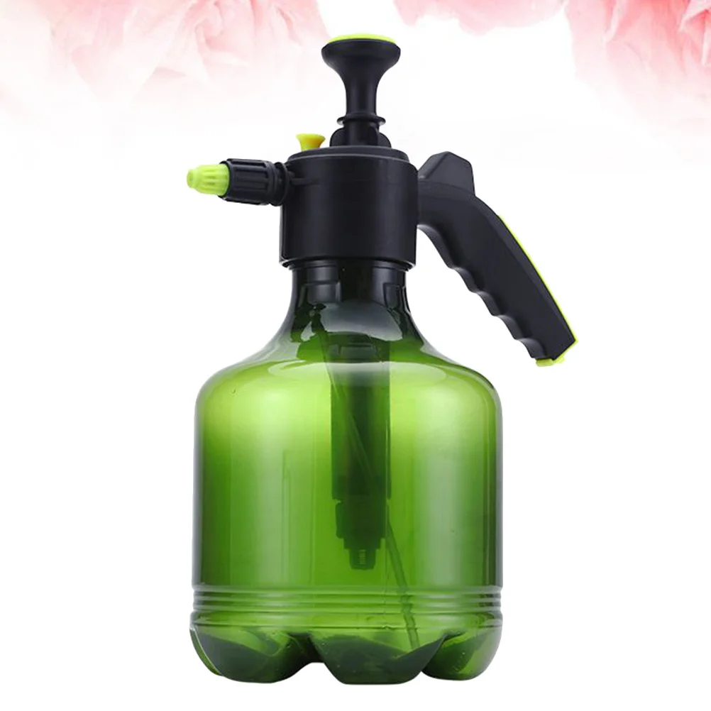

1pc 3L Plastic Watering Can Large Capacity Pneumatic Spray Bottle For Garden Plant Car Cleaning Hairdressing Use Green