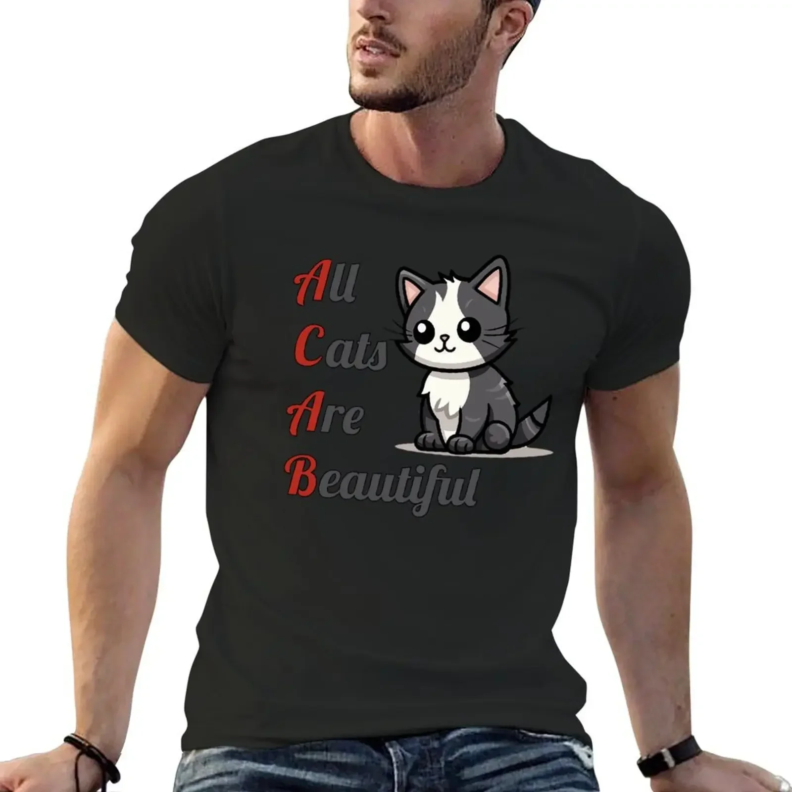 

All Cats Are Beautiful T-Shirt oversized t shirt rapper graphic tees graphic tee shirt t shirt for men