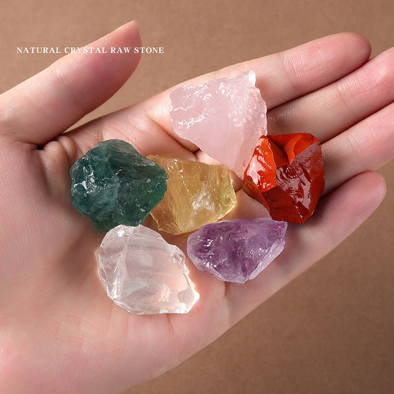 Spot wholesale crystal raw stone aromatherapy stone expanded fragrance stone natural powder crystal green fluorite amethyst