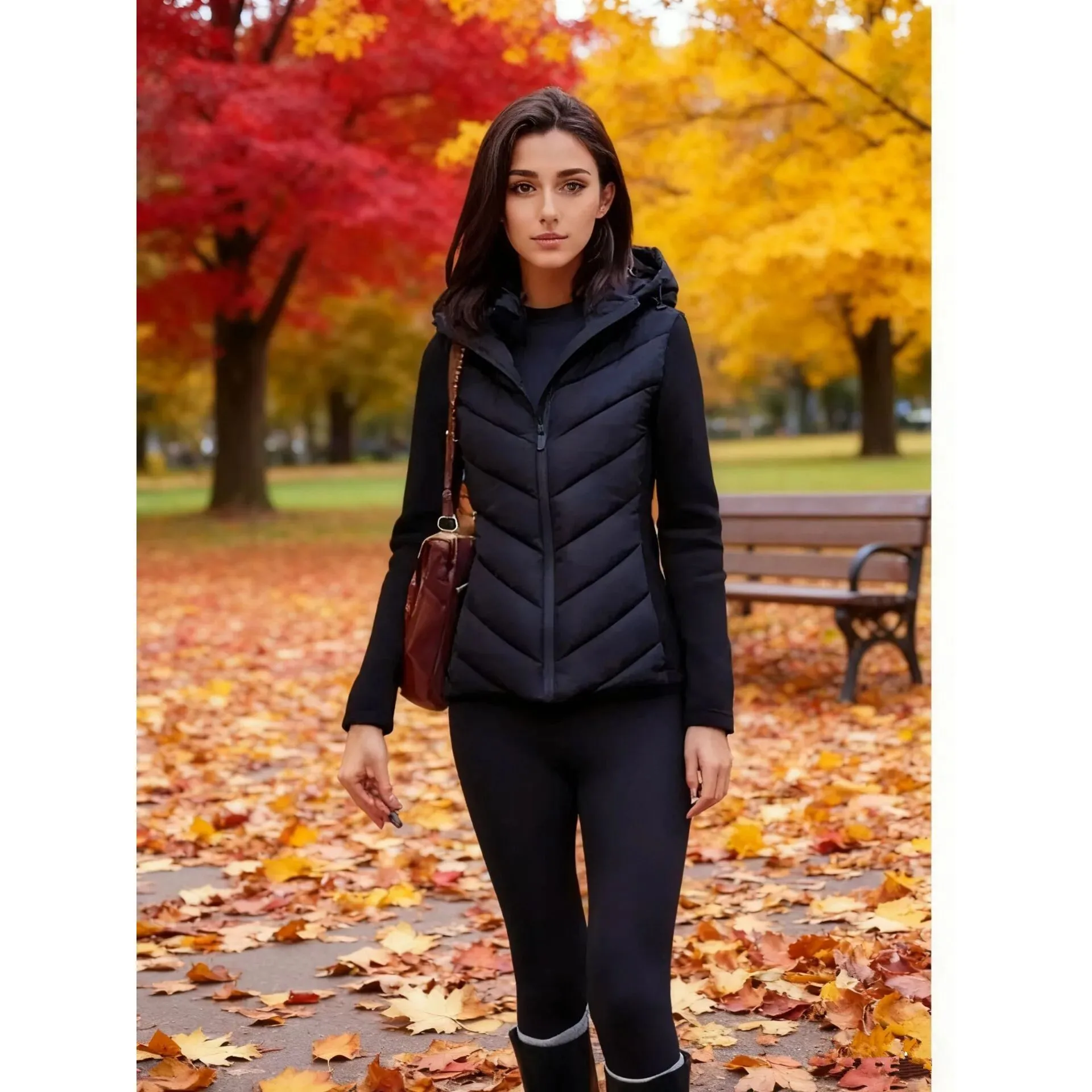 

Осенне-зимняя женская куртка из хлопка с капюшоном, в стиле пэчворк, с эффектом двухслойности, доступна онлайн и...