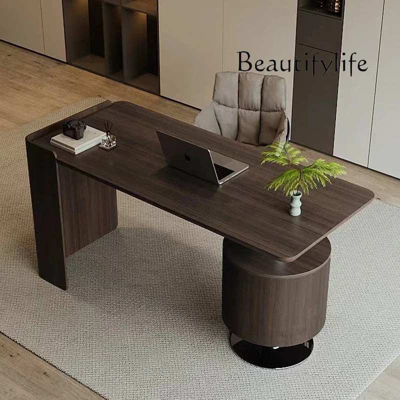 

home living room study design office study computer desk Italian modern high-end solid wood desk