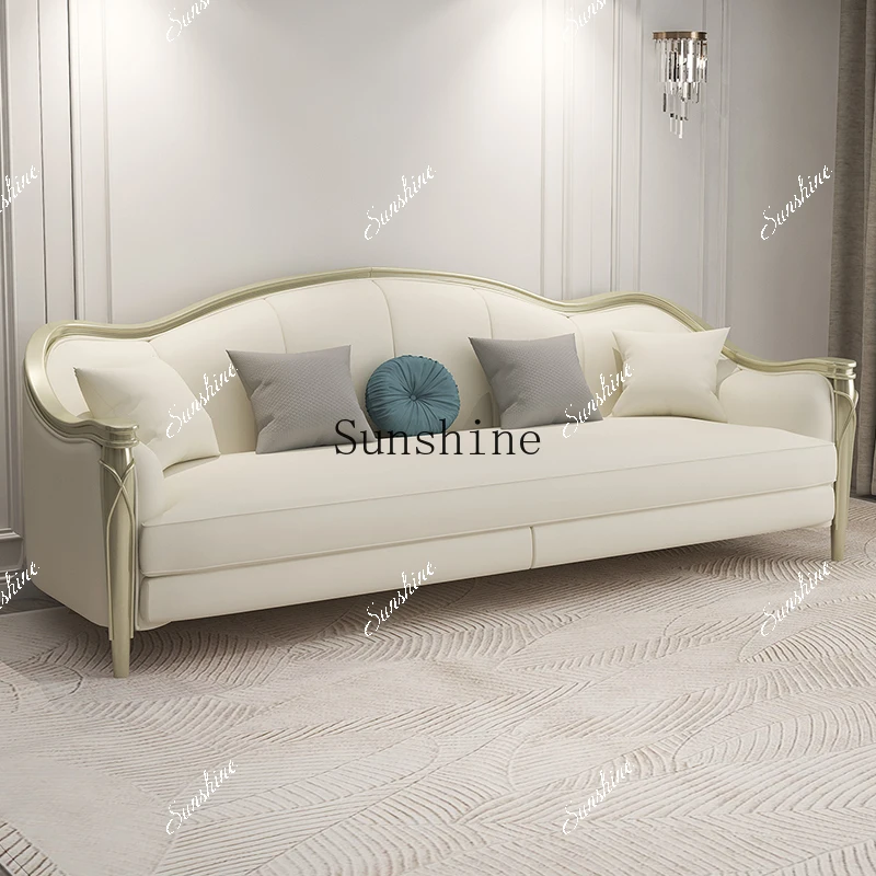 

TSMinimalist White Living Room Sofas Wood Modern Modular Lazy Living Room Sofas Salon Lounges Muebles Para Hogar Furniture