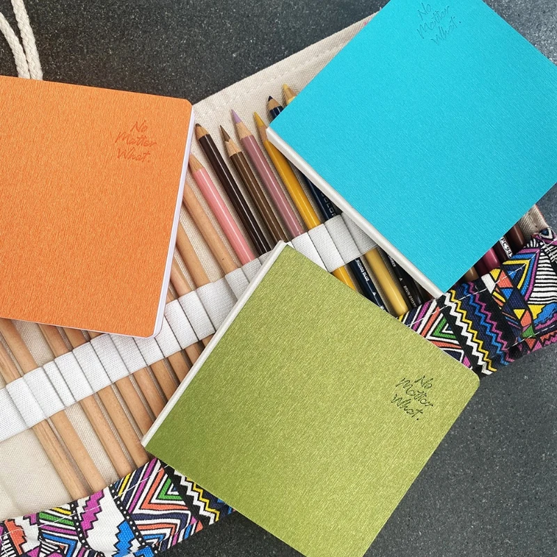 

Портативный квадратный альбом для набросков, 250 г, 42 листа, цветной свинцовый альбом для набросков, дорожный альбом для набросков, штамп, книга без рисунка