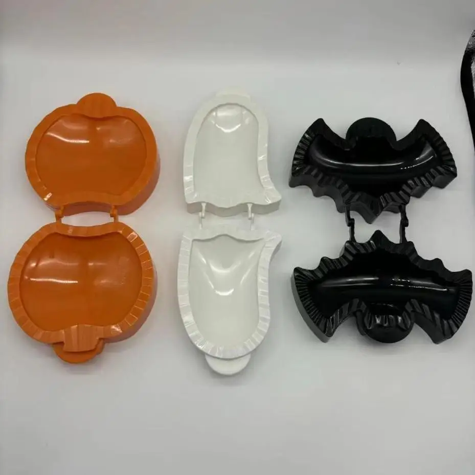 3 Pcs Halloween Baking Hand Molds Dough Presser Pocket Pie Molds Hand Pie Press Mold Maker Pumpkin Ghost Bat Shaped - view 3